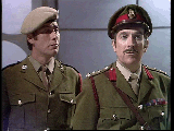 The Three Doctors Sgt Benton and the Brigadier